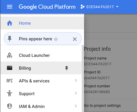 Google Cloud Platform Guide | ECE544NA Fall 2018