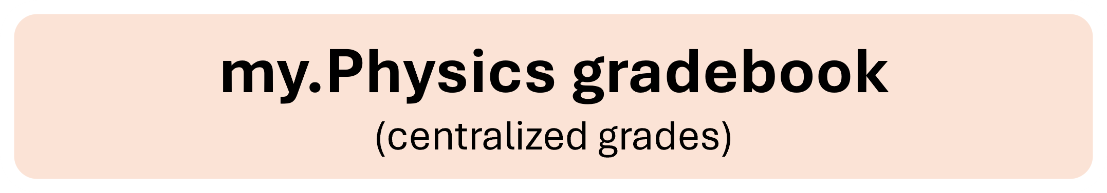 Link to my.physics centralized gradebook