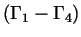 $(\Gamma_{1}-\Gamma_{4})$